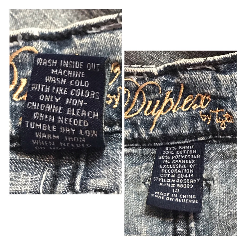 DUPLEX BY TYTE CAPRIS JEANS | Size: 14 - Picture 6 of 12